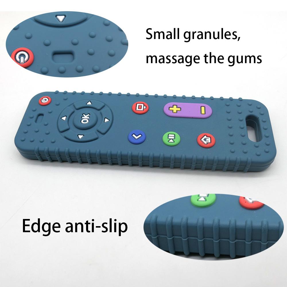 Simulated Remote Control Teether Infant Pacifier Anti Thumb Sucking Soothing Toy Ideal for Chewing Plus Stress Relief
