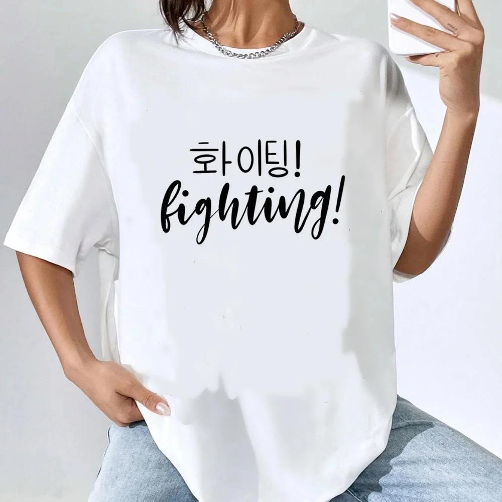 

Корейская футболка с принтом в ретро-стиле, свободная футболка с коротким рукавом для женщины, летний топ с круглым вырезом, спортивная мягкая футболка M