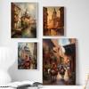 Beauty Romance Townscape Posters Marrakech Morocco Italy City of Water Prints Canvas Painting Wall Art Pictures Home Room Decor