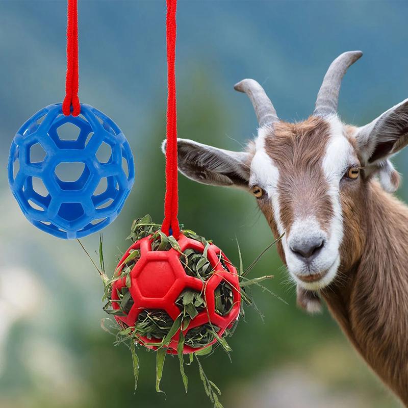 Leckerli-Ball für Pferde, Heu-Futterspielzeug, Ball, zum Aufhängen, Fütterungsspielzeug für Pferde, Pferde, Ziegen, Schafe, Stress abbauen, Leckerli-Ball für Pferde