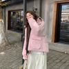 Podzim Zima Zahustit Teplá Parka Ženy Neformální Sladké Jednobarevné Velká kapsa Volná Kabát s kapucí Bundy Outwear