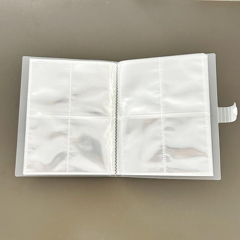 Transparent Frosted Card Album - Single, 2, 3, or 4 Grid Options for Student Star Collectibles (3-Inch Cards)