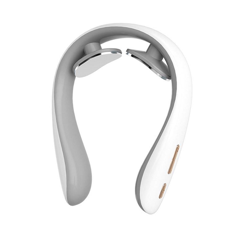 

1 шт. Массажер для шеи с тепловой терапией и шиацу, 5 режимов, портативный электрический массажер для шеи, регулируемая интенсивность, эргономичный