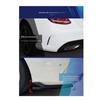Car For Mercedes Benz C-Class W205 Coupe C205 2015- Rear Bumper Canard Lip Splitter Side Vent tallation Kit