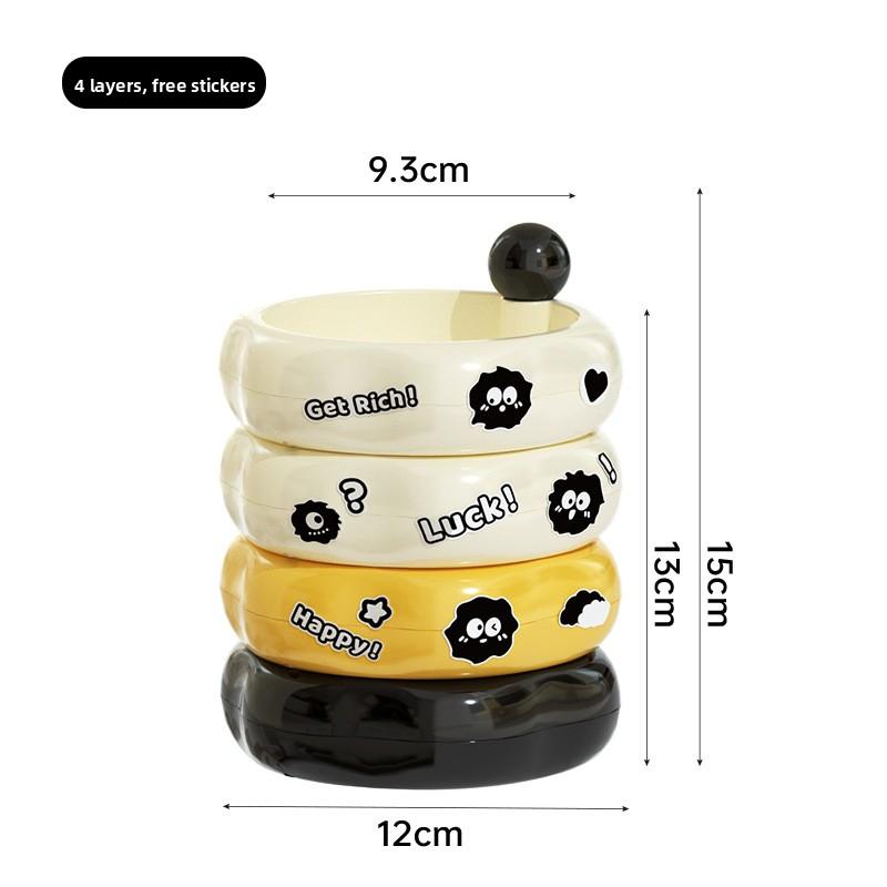 Jewelry Storage Box Light Luxury High-end Earrings Necklaces Rubber Bands Loops Hair Accessories Multi-layer Organizing Box