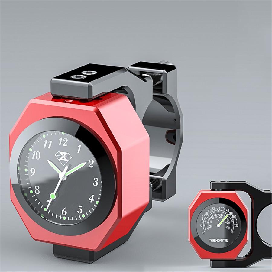 

Moto Guidon 2 en 1 Jauge Lumineux l Horloge Temps Thermomètre Imperméable l eau