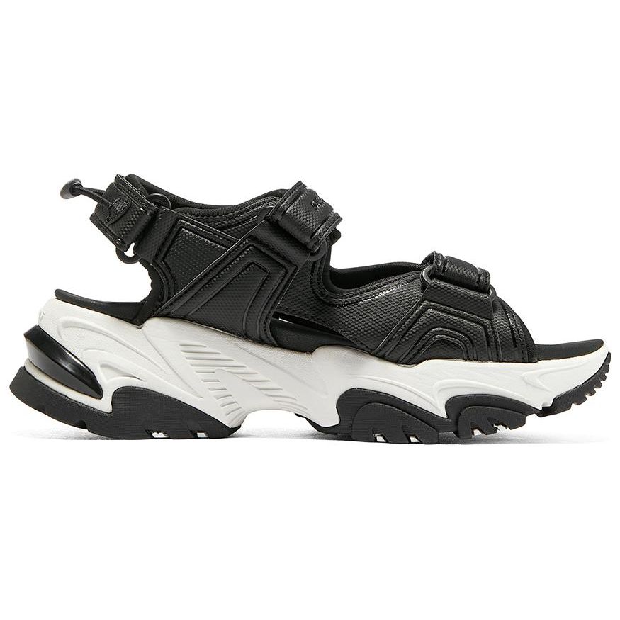 Skechers Stamina Sandal Women Black Mecha Sandals Cool Sports Beach Sandals 896052-BLK