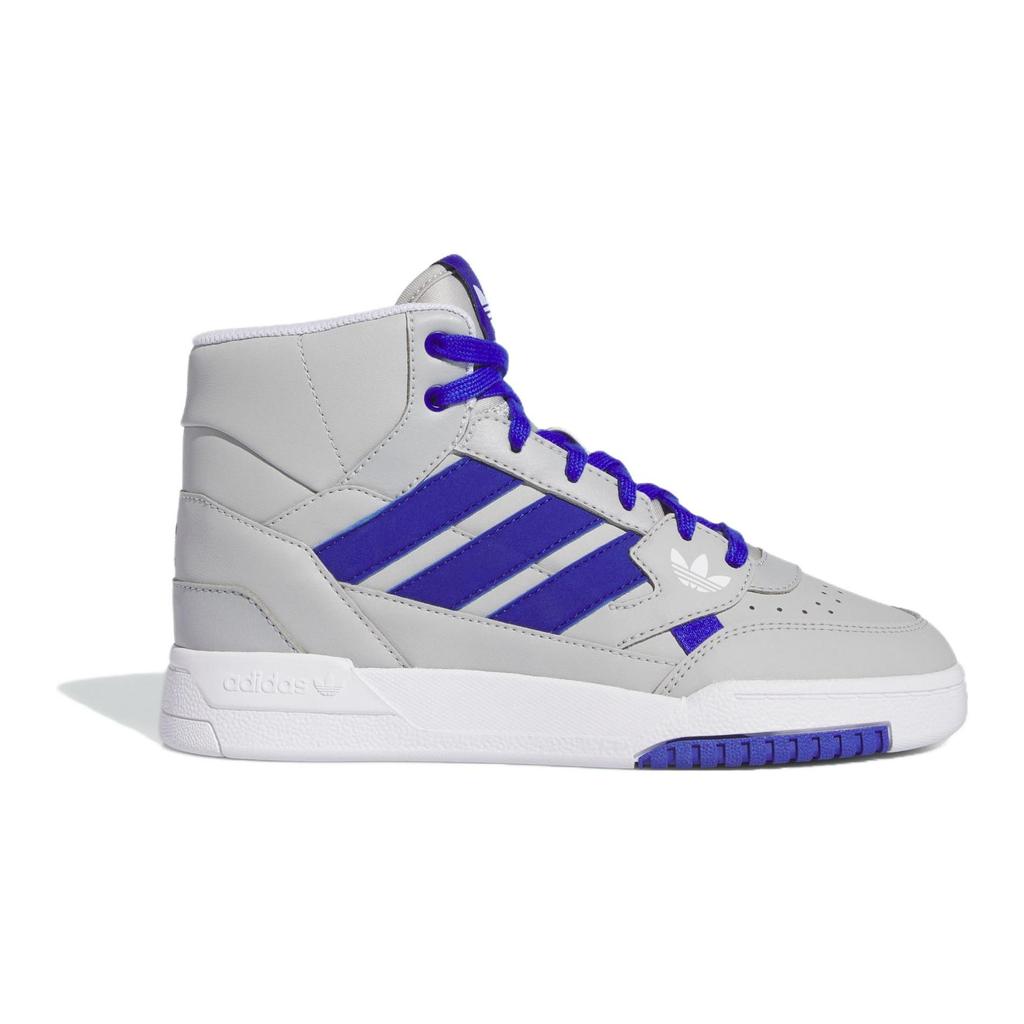 Adidas Originals Versatile Casual Comfortable Mid-Top Kids Skate Shoes Kids Sneakers Gray Blue IG1346