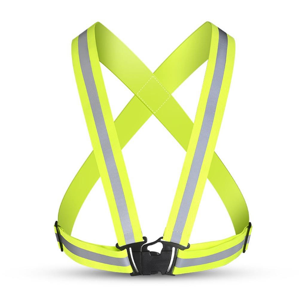 High Visibility Highlight Reflective Straps Breathable Safety Protection Safety Vest Elastic Band Multicolors Construction Work