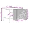 Coffee Table with Drawers Reclaimed Wood Look 49 X 50 X 40 Cm Engineered Wood