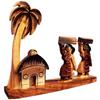 Wooden handicrafts Farmer Girls Showpiece -Table Decoration and Wall Mounted Home Decor Toy for Kids