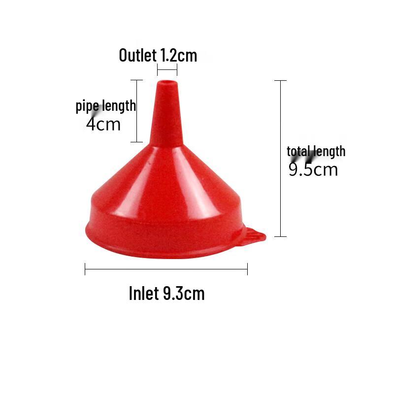 OEING Red Plastic Kitchen Funnel