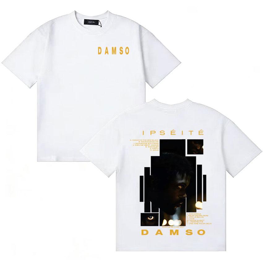 Singer Damso 2025 Ipseite Album Merch Tshrit Fashion Classic Short Sleeve Tee Shirt Unisexs Women Casual Streetwear Summer Clothing