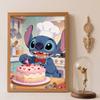 Diamond Painting Kit Unframed Adorable Chef Stitch Baking Cake Classic Style Home Decor Craft, Perfect Gift Idea