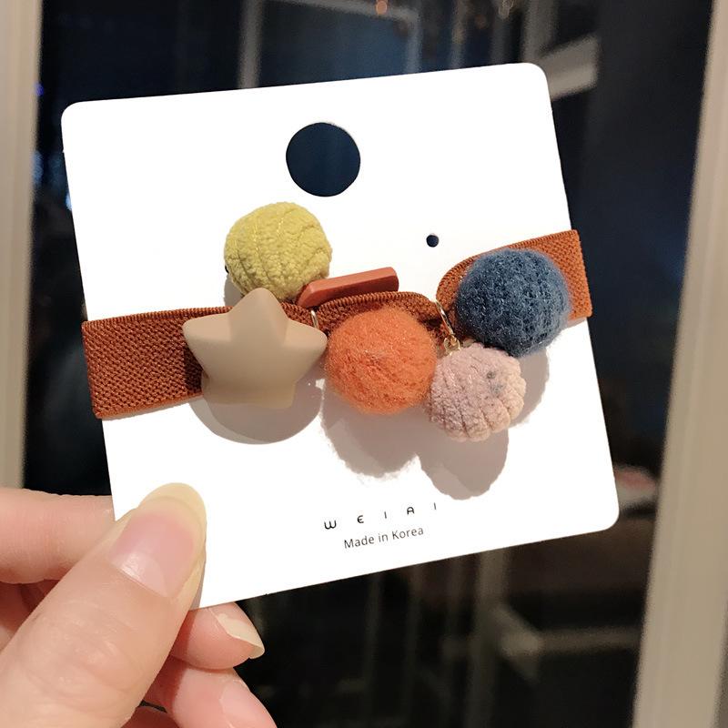 

Высокоэластичная симпатичная корейская повязка на голову для девочек - резинка с широкими краями в виде бобов