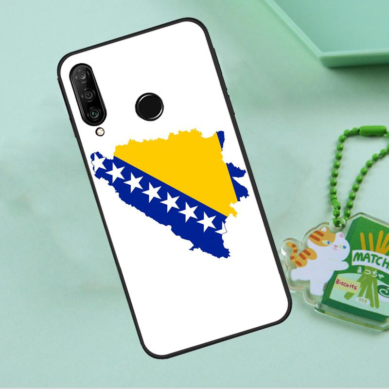 Bosnia and Herzegovina Flag For Huawei Nova Y90 Y70 Y60 Y61 Y91 Y72 9 10 SE 12i 12s 11i 5T P60 Pro P20 P30 P40 Lite Case