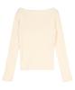 Titibait Boat Neck Knit with Gold Size AYXP3048 Buttons, Women's, Small, Ivory,