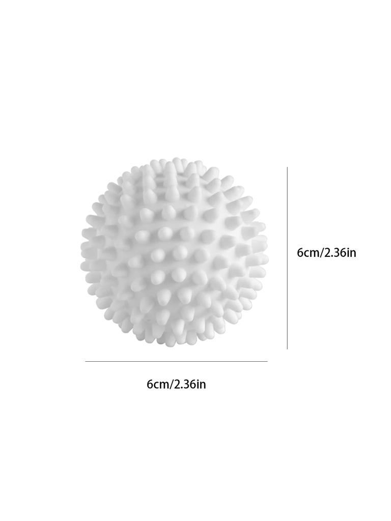 2\4\6PCS TPR Anti Winding Laundry Ball Circular Pure White Magic Cleaning Drum Washing Machine For Dirt Removal And Knotting