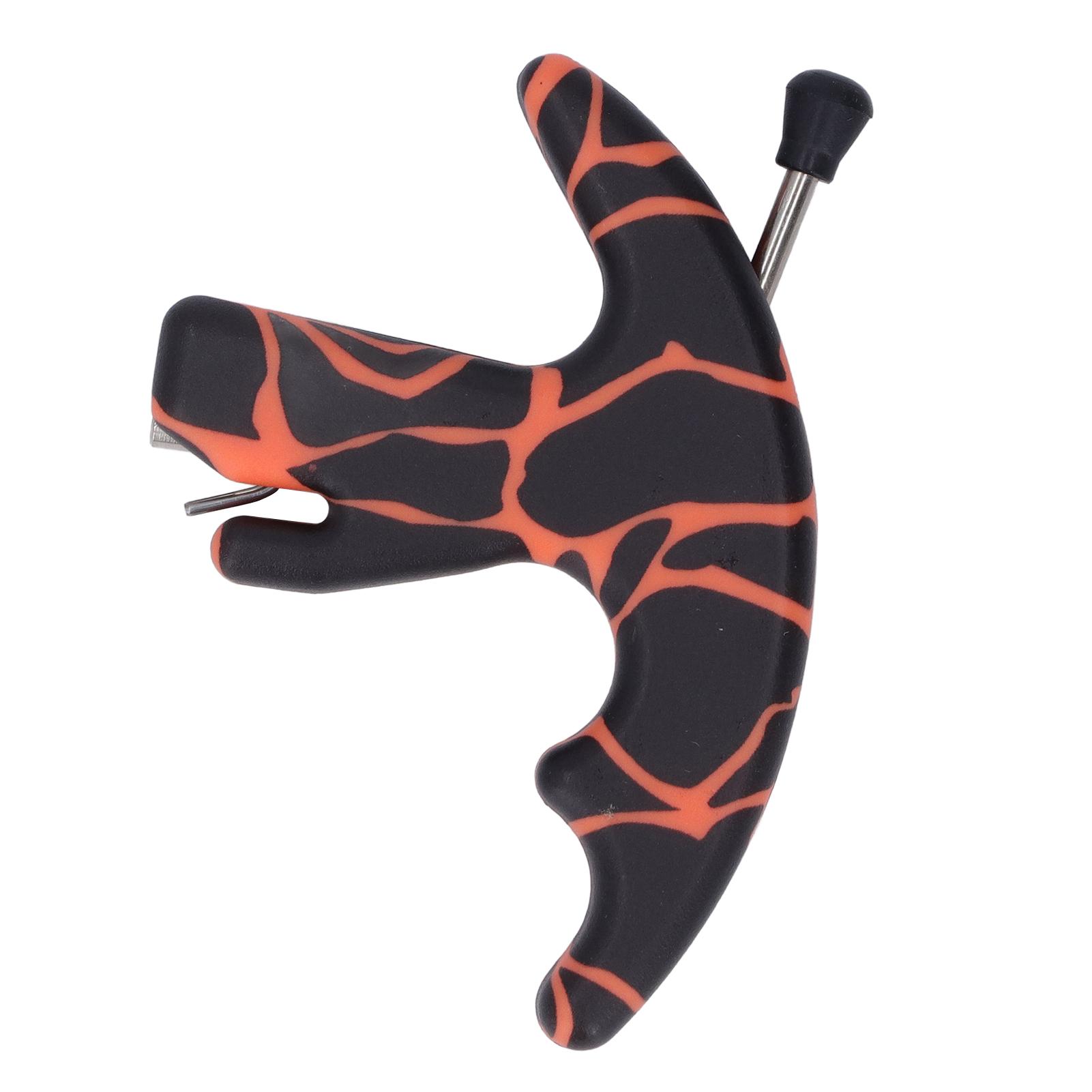 

Thumb Bow Release 3 Finger Sensitive Comfortable Grip Thumb Bow Release for Outdoor Archery помаранчевий