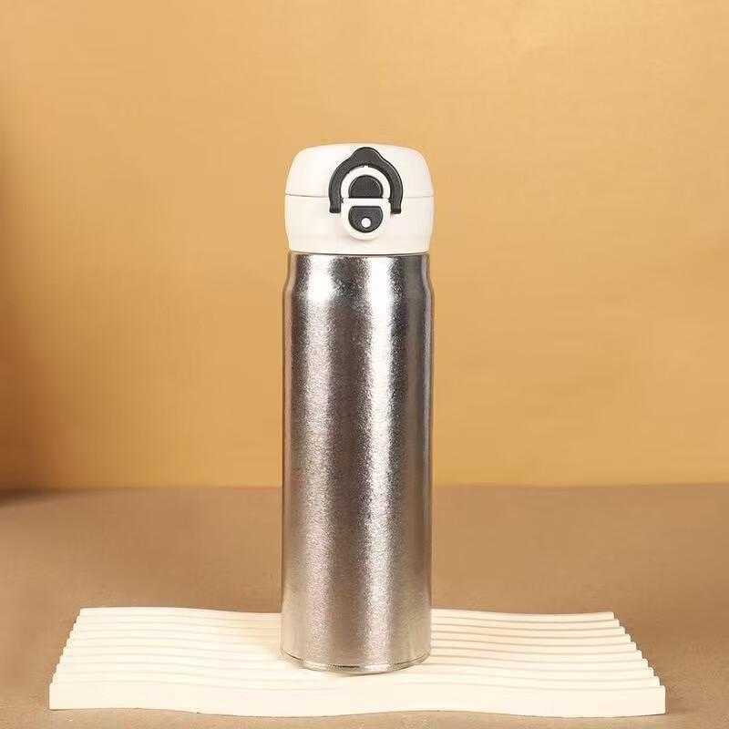 Duoli Titanium Insulated Vacuum Water Bottle with One-Touch Lid