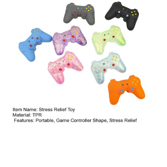 Game Controller Squeeze Toy Stress Relief Mini Gamepad Sensory Toy Anti-Anxiety Soft Stretch Decompression Hand Exercise Toy