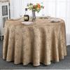 Round Satin Restaurant Tablecloth Floral Printing Circular Desk Skirt Wedding Birthday Party Table Cloth Big Hotel Table Cloth