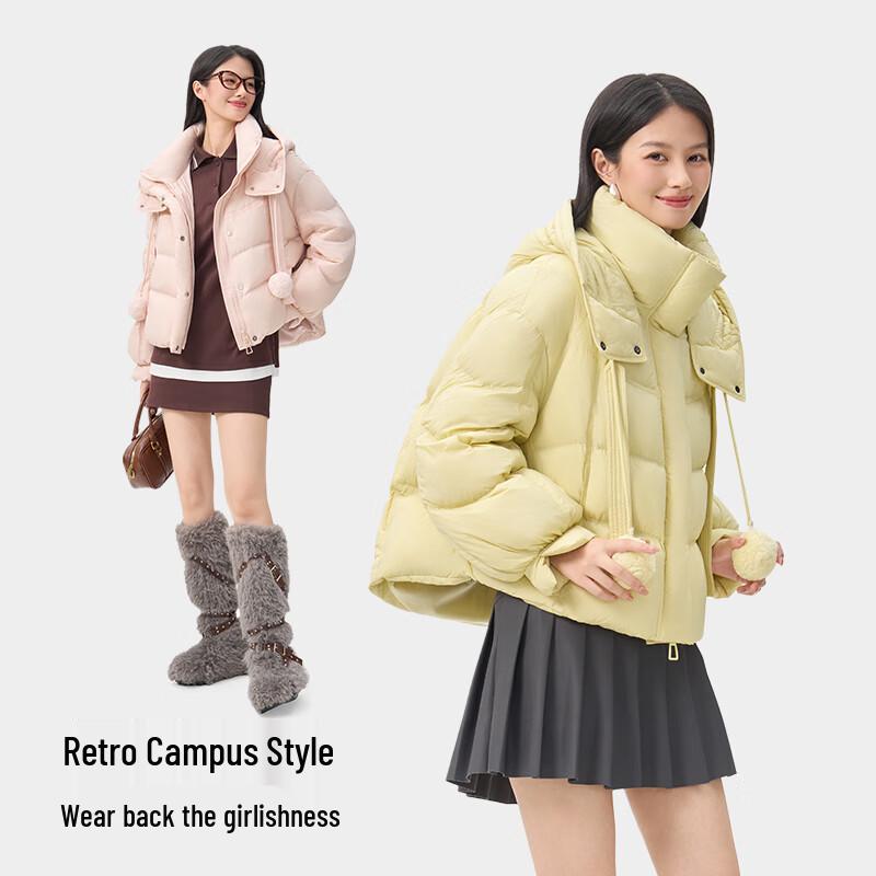 Qianrengang Women's Y318197Y Hooded Duck Down Jacket