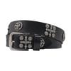Heavy Metal Cowboy Punk Belt Genuine Leather Hip Hop Belts For Men Cross Rivet Jeans Belt Male Strap Ceinture Homme