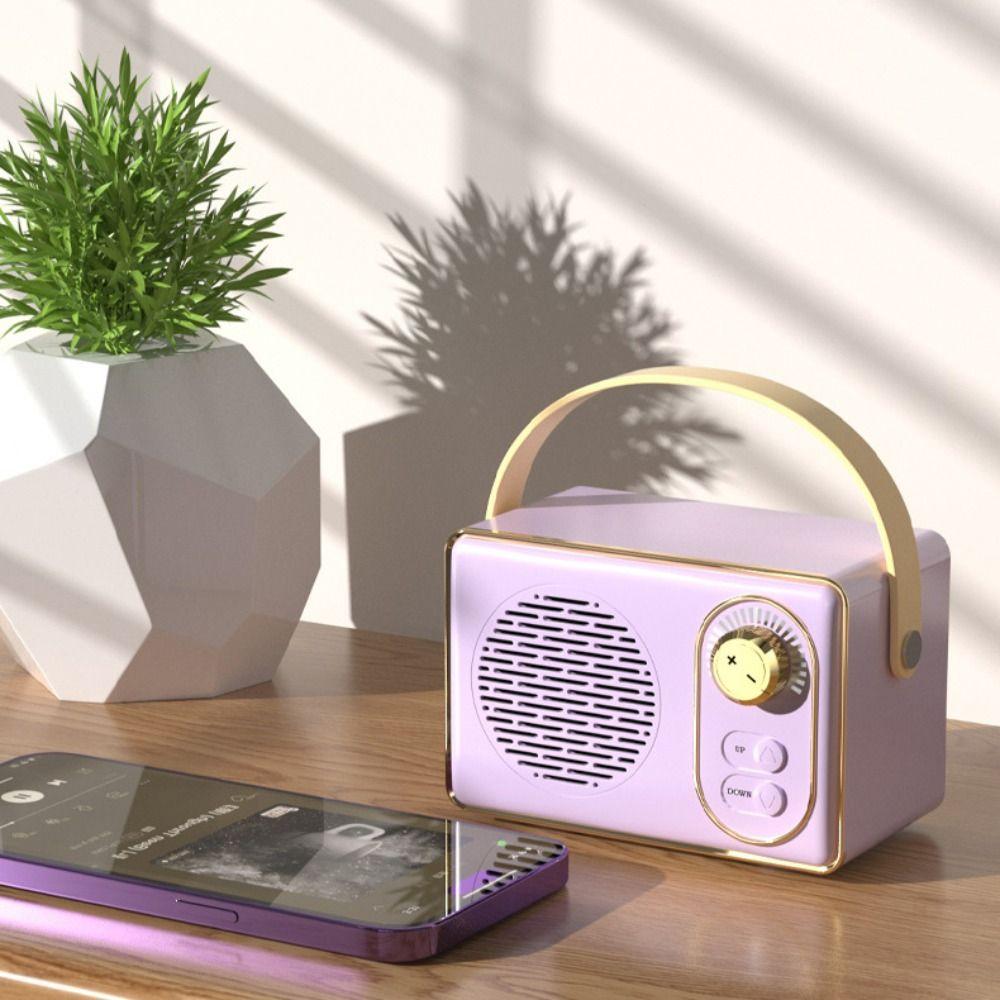 High Volume Bluetooth Speaker Retro Music Player Mini Song Player Portable Speaker  Birthday Gift