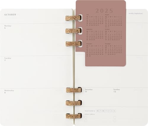 Moleskine 2026 Planner, 12-Month Spiral Diary, Large Size (13cm X 21cm), Soft Cover, Black, DSSPB12AMWH3Y26, Starting In January