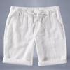 Men's Summer Thin Loose Shorts Straight Solid Color Linen Casual Five-point Trendy Pants