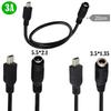 Efficient and Reliable Charging Cable DC3.5x1.35mm/5.5x2.1mm Input Mini USB Output 22AWG for GPS DVR Cellphones