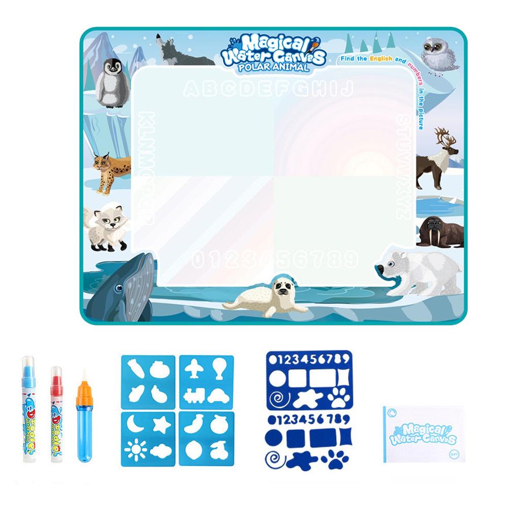 Water Pad 31x23Inch Extra Large Art Water Color Pad Reusable Foldable Water Painting Pad Educational Painting Toy Set For Children Over 3 Years Old