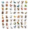 50 Cartoon Origami Animal Graffiti Stickers Guitar Notebook Suitcase DIY Waterproof Stickers