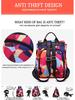 2024 Damen Rucksack im koreanischen Stil: Vielseitiges Oxford-Gewebe Anti-Diebstahl-Design mit Anhänger