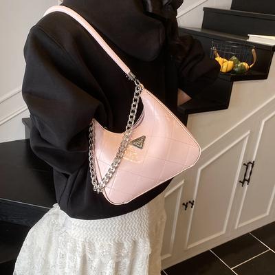 High-End Mode Rhombus Ketten-Tasche Damen Neue Strukturierte Umhängetasche Vielseitige Achseltasche