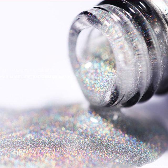 

2024 High-Density Super-Flash Silver Crystal Cat-Eye Gel Polish