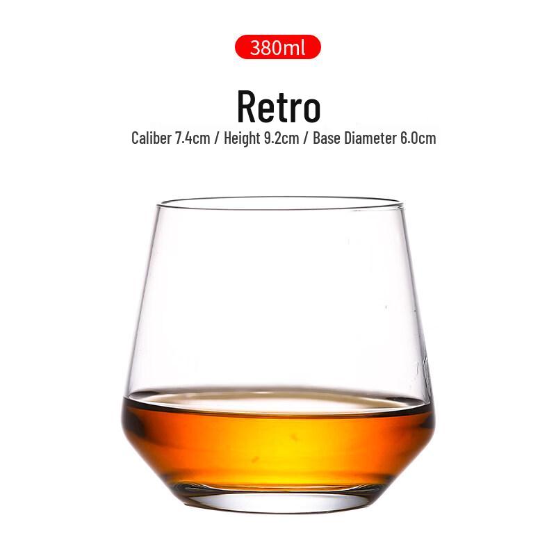 ZISIZ European Crystal Whiskey Glass