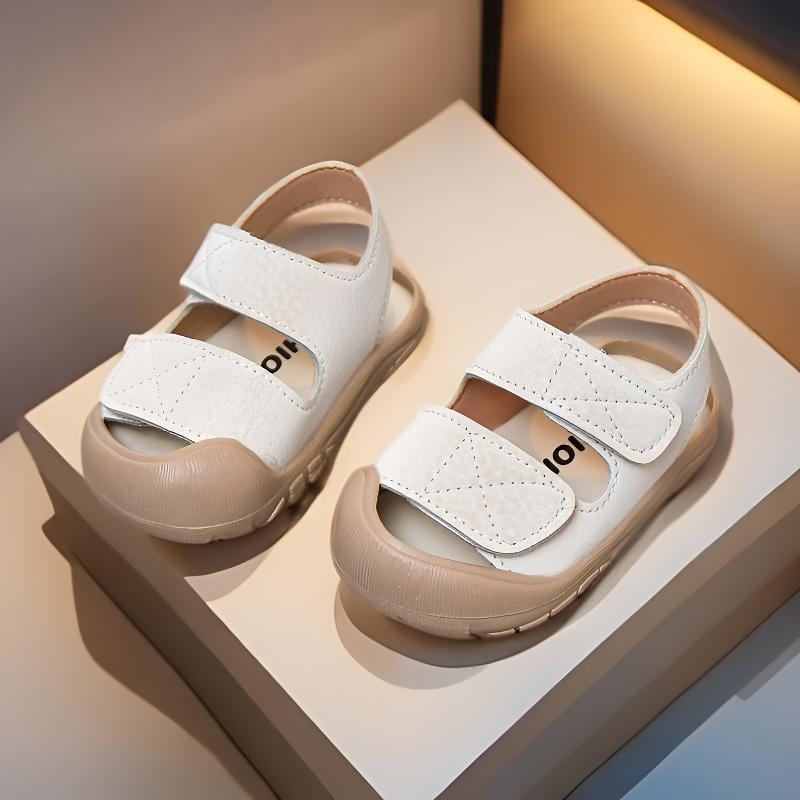 Anti-Collision Baby Shoes, Minimalist Girls' Closed-Toe Sandals, Walking Shoes, Infant Soft-Sole Summer Versatile Footwear.