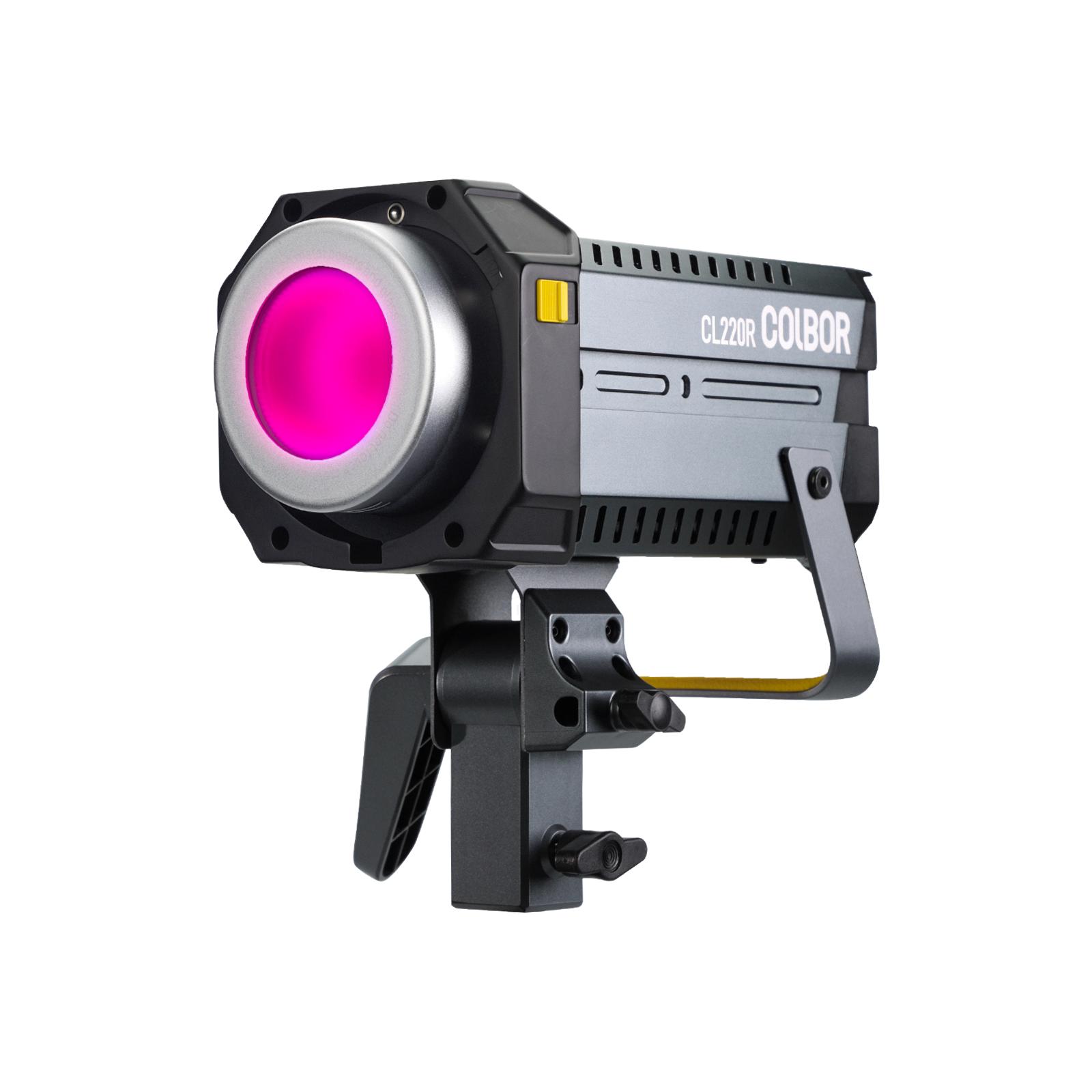 

COLBOR CL220R 220 Вт RGB видеолампа Полноцветная лампа для фотосъемки 2700K-6500K с регулируемой яркостью CRI более 97 с EU Plug чёрный