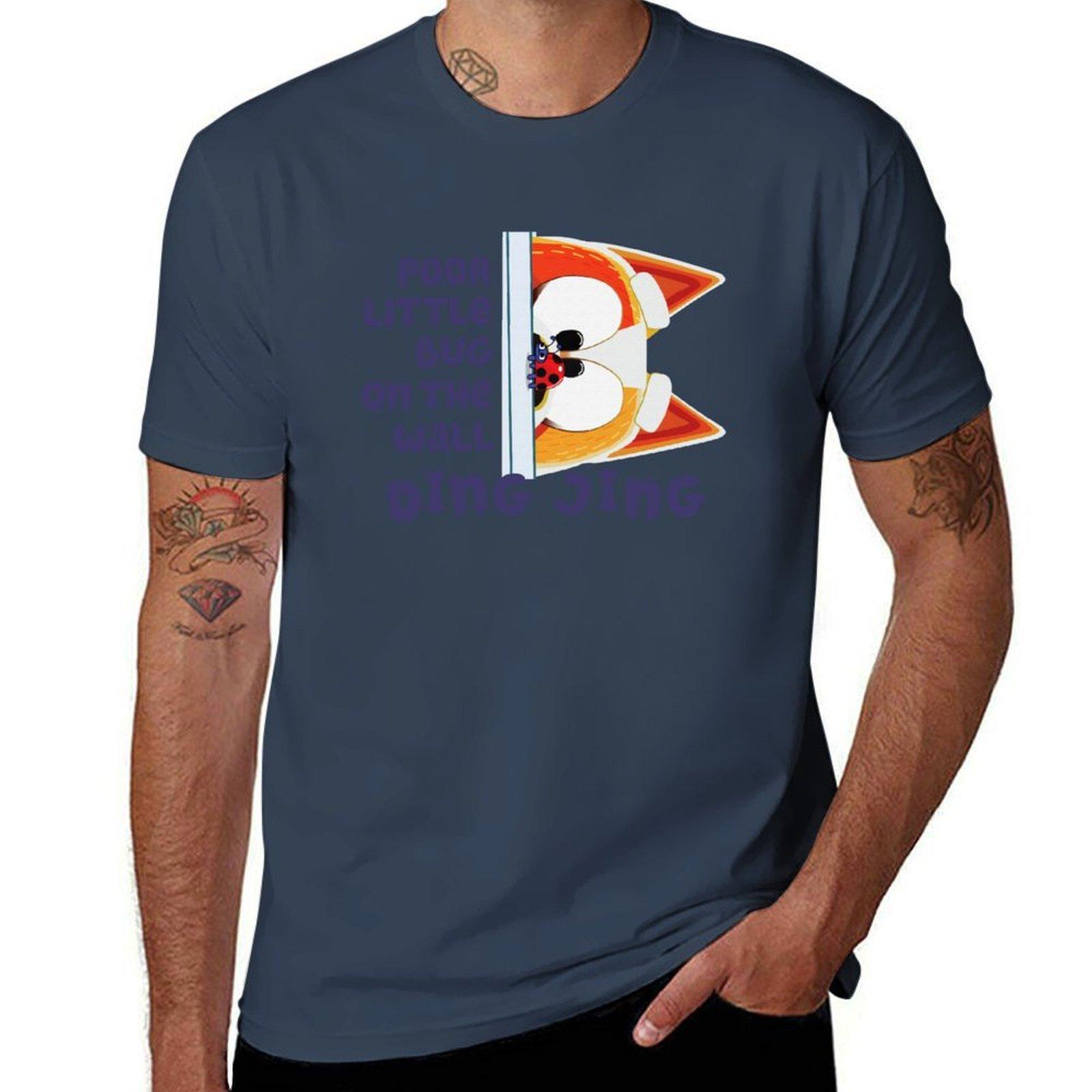 Bíngó and blúéy Poor Little Bug on the Wal TShirt Work Comfort TShirt for Men S