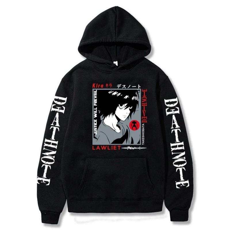 Death Note Autumn Print Men'S Hoodie Hoodie Y2K Clothing Retro Fashion New Break