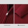 HLA Men's Mock Neck Long Sleeve Pullover Knit Sweater