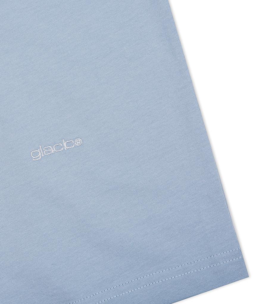 GLACK Gt124 Numbering Star Applique T-Shirt (Blue)