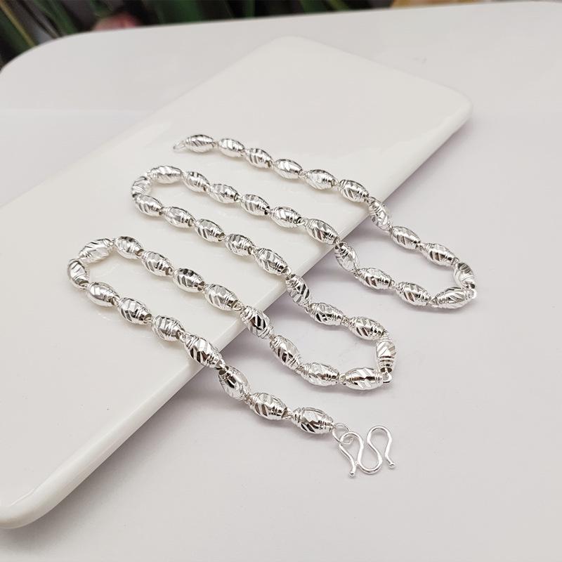 

Мужское оливковое ожерелье из резных бусин с цветком - Модное, Изысканное, Удлиненное, в стиле бойфренда