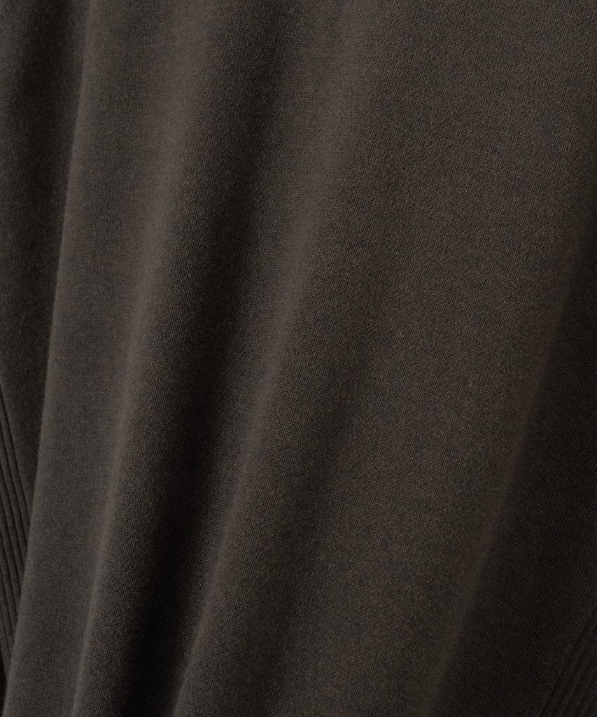 ANOTHER OFFICE Whole Garment Crew-Neck Knit (Dark Brown)