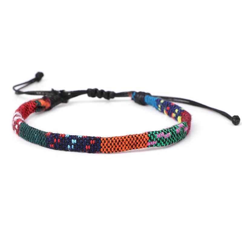 Bohemian Handmade Couple Bracelets Men Charms Weave Adjustable Bracelets for Women Friendship Summer Beach Surfing Boho Jewelry