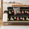 Winter Home Non-slip Christmas Tree Sofa Cushion Couch Sofa Covers Chenille Slipcover Funda Sofa Mats