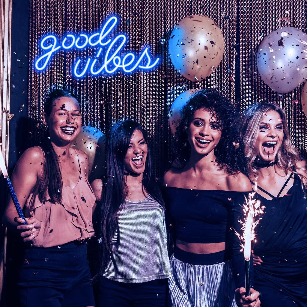 Good Vibes Neon Light Decoration Beauty Salon Nails Game Room Bedroom Decoration Wall Neon Led Good Vibes Signs Gift for Lover