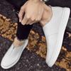 Thick Soled Comfort Leather Loafers Shoes Men 2025 Spring New White Designer Casual Luxury Shoe Men Business Board Shoes